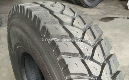 Tire treads, close view