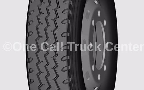 A tire, close view