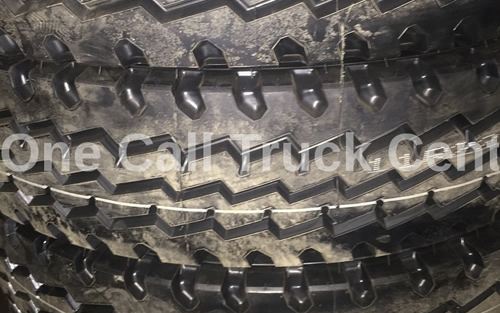 A tire, close view