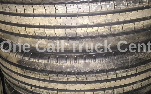 A tire, close view
