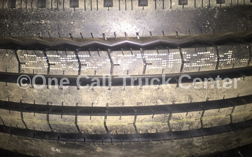 A tire, close view