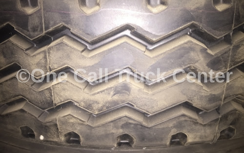 A tire, close view